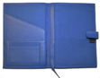 Leather Junior Padfolio Blue